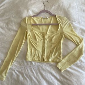 Yellow Jonathan Simkhai top